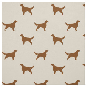 Tissu Motif des silhouettes de Setter Race de chien