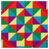 Tissu Motif des triangles couleur (Échantillon)