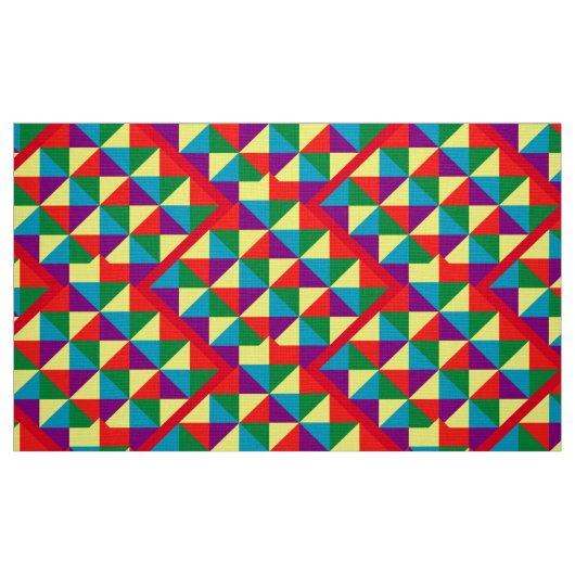 Tissu Motif des triangles couleur (Fat Quarter)