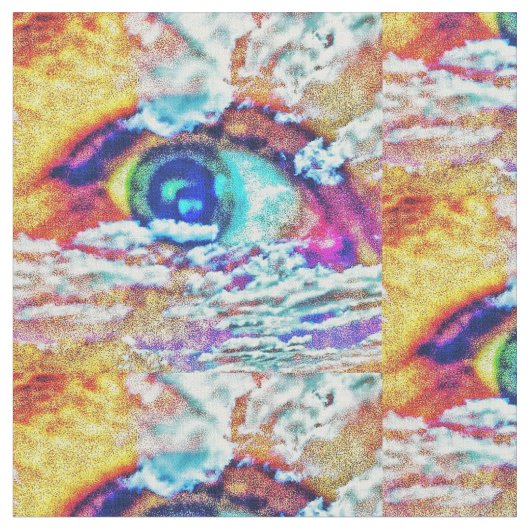 Tissu Motif des yeux (Fermer)