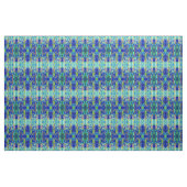 TISSU MOTIF DESIGNER SPATIAL GLISSE EN BLEU (Yard)