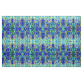 TISSU MOTIF DESIGNER SPATIAL GLISSE EN BLEU (Fat Quarter)