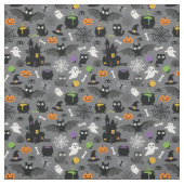 Tissu Motif d'Halloween (Échantillon)