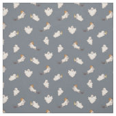 Tissu Motif d'Halloween des fantômes (Échantillon)