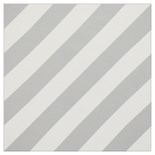 Tissu Motif diagonal gris et blanc de rayures