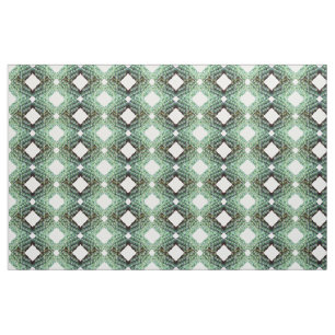 Tissu motif diamant de baril vert cactus