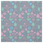 Tissu Motif d'icône de pierre gemme (Échantillon)