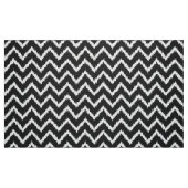 Tissu Motif d'Ikat Chevron - noir et blanc (Fat Quarter)