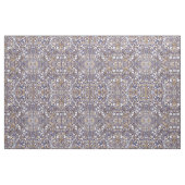 Tissu Motif d'illustration de la feuille florale blanche (Fat Quarter)