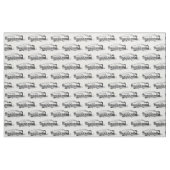 Tissu Motif d'illustration du train à vapeur vintage (Fat Quarter)