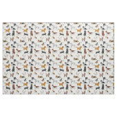 Tissu Motif d'illustrations de chiens mignons (Yard)