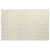 Tissu Motif d'impression chic jaune pastel gris guépard (Fat Quarter)