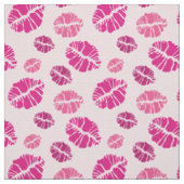 Tissu Motif d'impression de forme de baiser de rouge à (Échantillon)