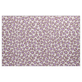 Tissu motif d'impression de guépard blanc violet chic (Fat Quarter)