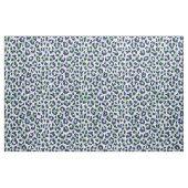 Tissu motif d'impression de guépard bleu-vert chic (Fat Quarter)
