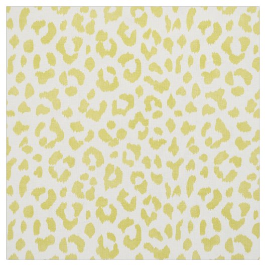 Tissu motif d'impression de guépard jaune chic et coloré (Échantillon)