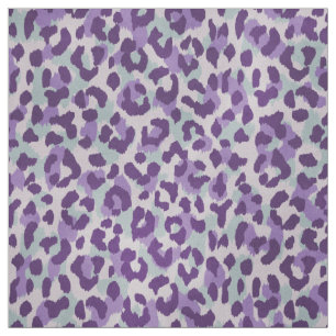 Tissu motif d'impression de guépard mauve couleur chic