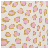 Tissu motif d'impression de guépard rose et d'or chic (Fermer)