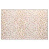 Tissu motif d'impression de guépard rose et d'or chic (Fat Quarter)