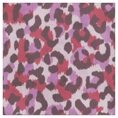 Tissu motif d'impression de guépard rouge violet chic (Fermer)