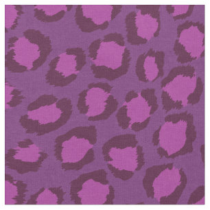 Tissu motif d'impression de guépards pourpres à l'orch