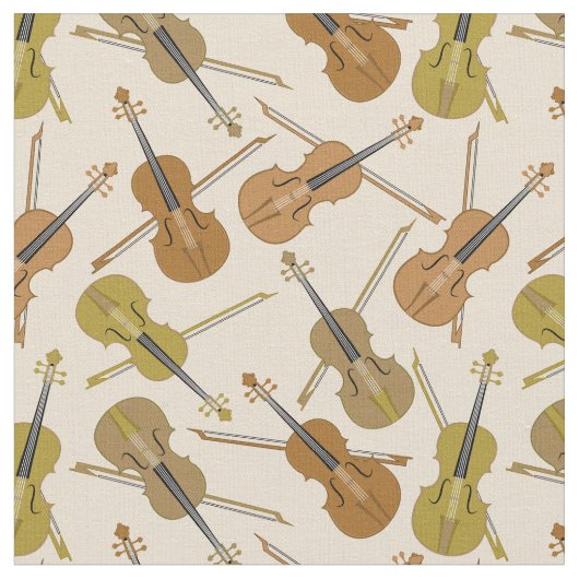 Tissu Motif d'impression de violon (Fermer)