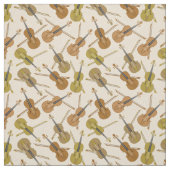 Tissu Motif d'impression de violon (Échantillon)
