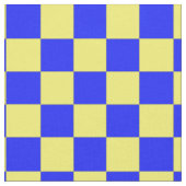 Tissu Motif d'impression en À damiers bleu jaune (Fermer)