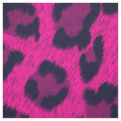 Tissu Motif d'impression Leopard rose chaud (Échantillon)