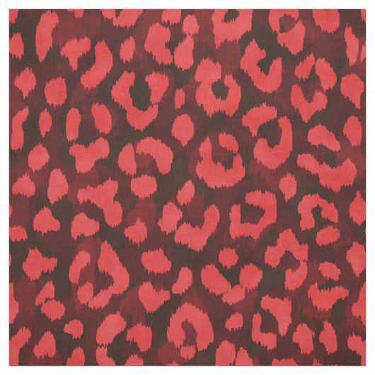 Tissu Motif d'impression moderne chic roux (Échantillon)