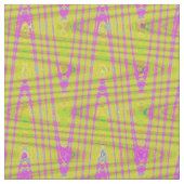 Tissu Motif d'impression rose chaud Fuschia Jaune (Fermer)