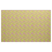 Tissu Motif d'impression rose chaud Fuschia Jaune (Fat Quarter)