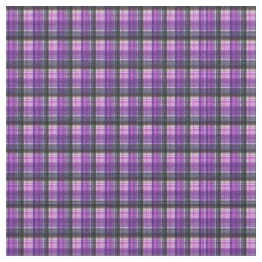 Tissu Motif d'impression Tartan Violet, (Fermer)