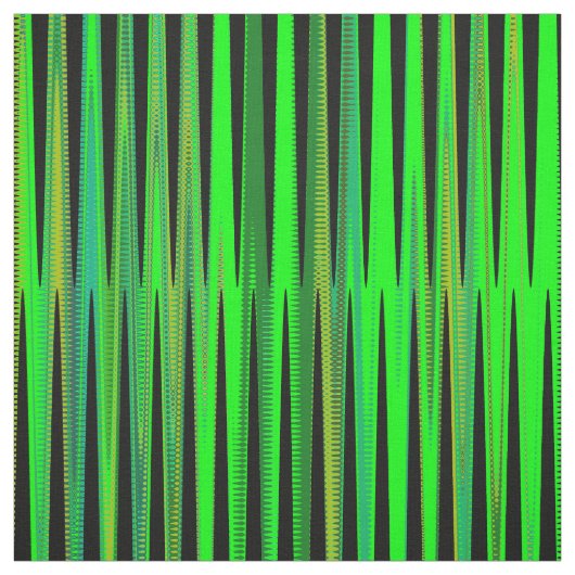 Tissu Motif d'impression vertical bleu vert jaune (Échantillon)