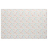 Tissu Motif d'insectes coloré mignon (Fat Quarter)