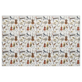 Tissu Motif d'instruments orchestraux (Yard)