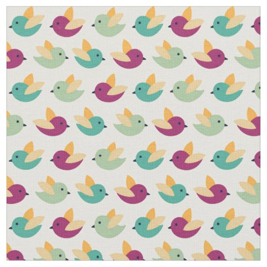 Tissu Motif d'oiseaux (Fermer)
