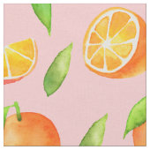 Tissu Motif d'oranges d'aquarelle (Fermer)