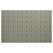 Tissu Motif doré sans couture avec rubis (Yard)