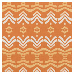 Tissu motif d'origine orange