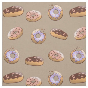 Tissu Motif Dougnut à main