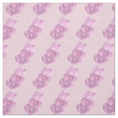 Tissu Motif d'ours de gomme rose (Échantillon)