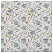 Tissu Motif d'outils de cuisine (Échantillon)