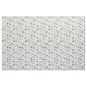 Tissu Motif d'outils de manucure blanc mou (Fat Quarter)