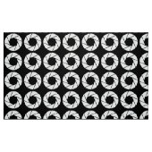 Tissu Motif d'ouverture - Blanc sur noir (Fat Quarter)