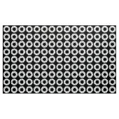 Tissu Motif d'ouverture - Blanc sur noir (Yard)
