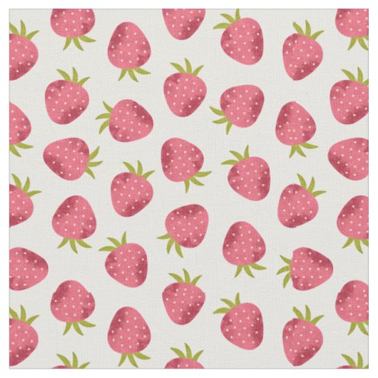 Tissu Motif doux rose fraise sans couture (Fermer)