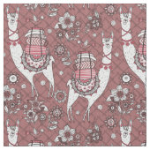 Tissu Motif drôle de lamas (fermé)