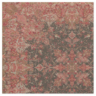 Tissu Motif du feuillage européen de l'époque victorienn