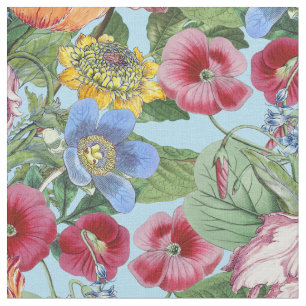 Tissu Motif du jardin des fleurs printanières